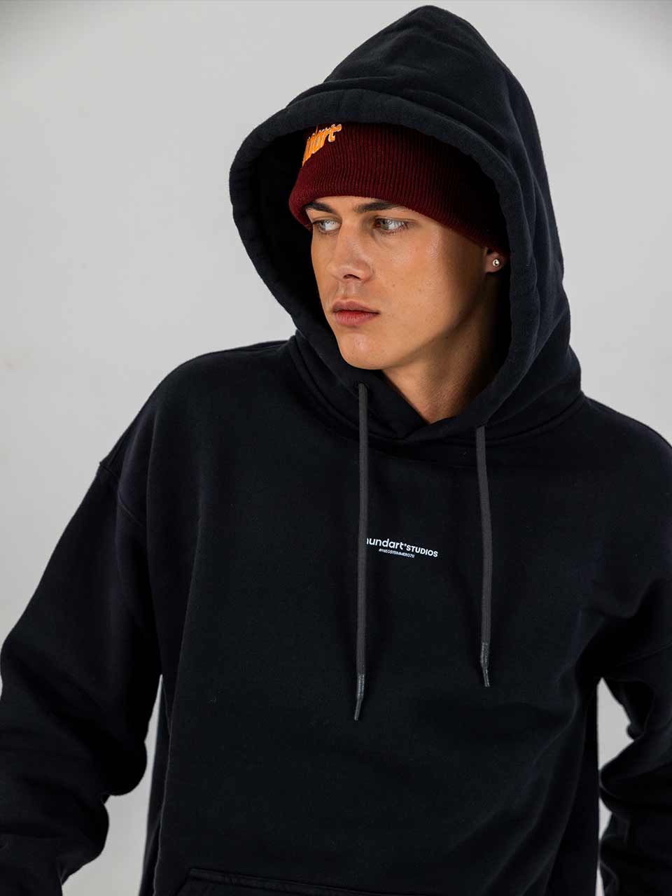 Chaval-Hoody Black - made in portugal