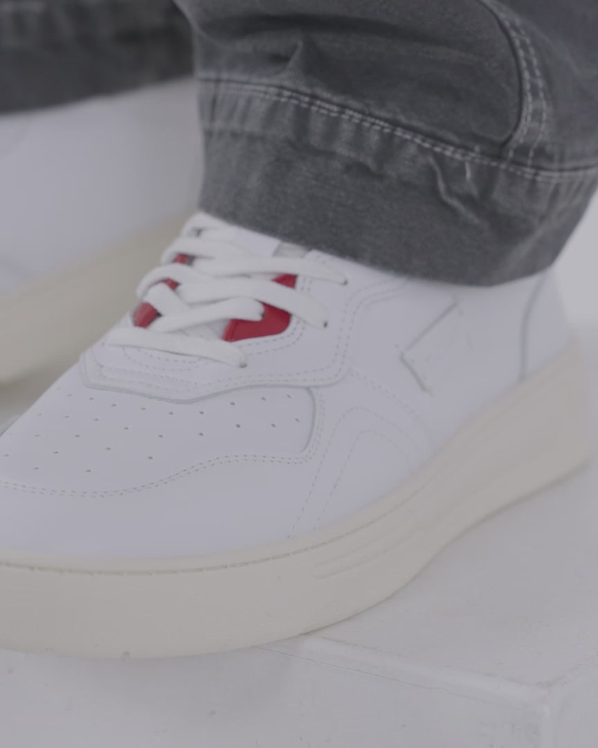 Sneaker Valle Stuggi White/Red - made in spain